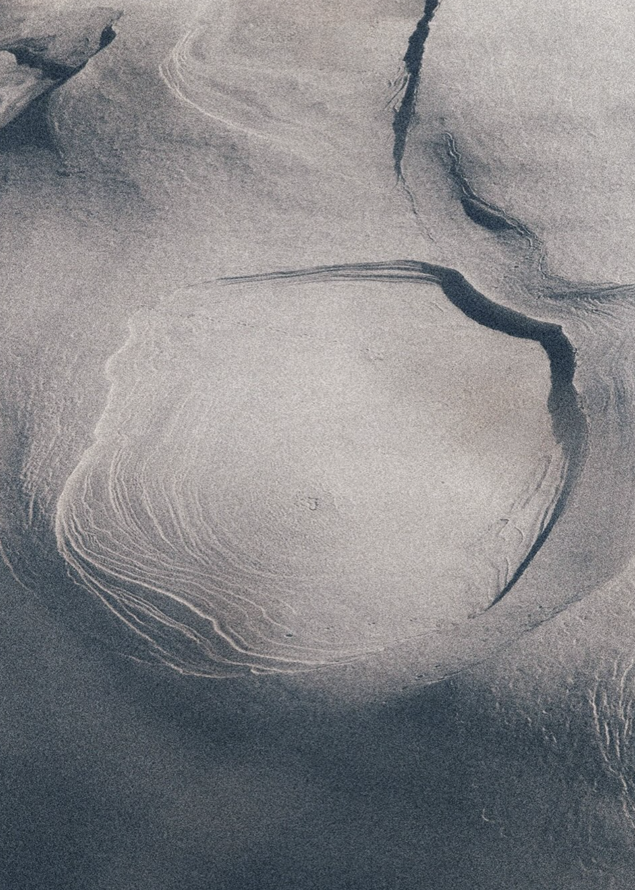 Abstract study of sand and shadow